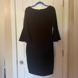 Calvin Klein size 8 bell sleeve sheath dress